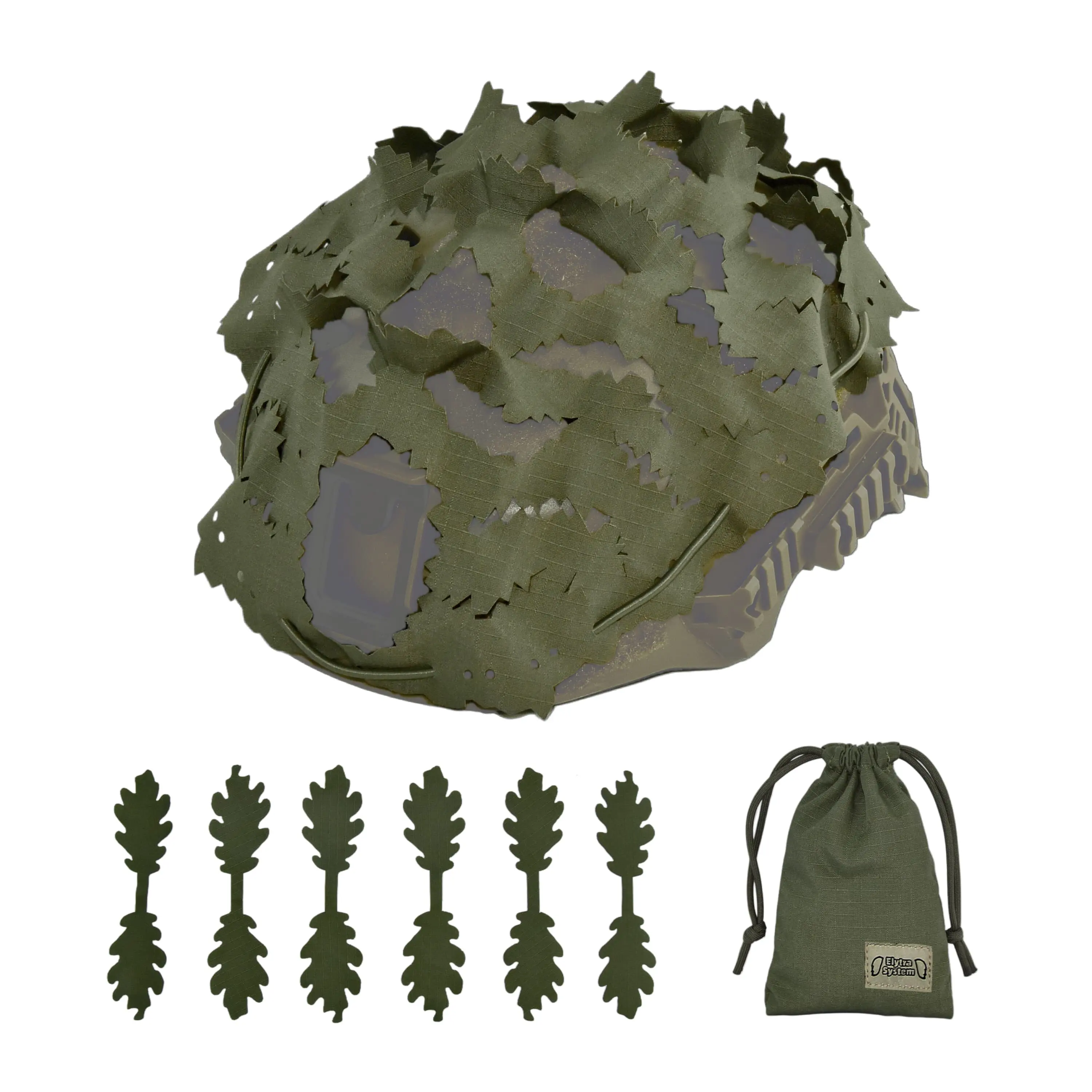 Funda de casco camuflada con corte láser irregular y bolsillo - imagen 3