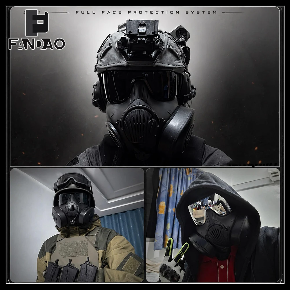 Máscara antigás táctica calavera para airsoft y disfraz de Halloween