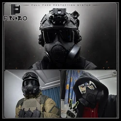 Máscara antigás táctica calavera para airsoft y disfraz de Halloween
