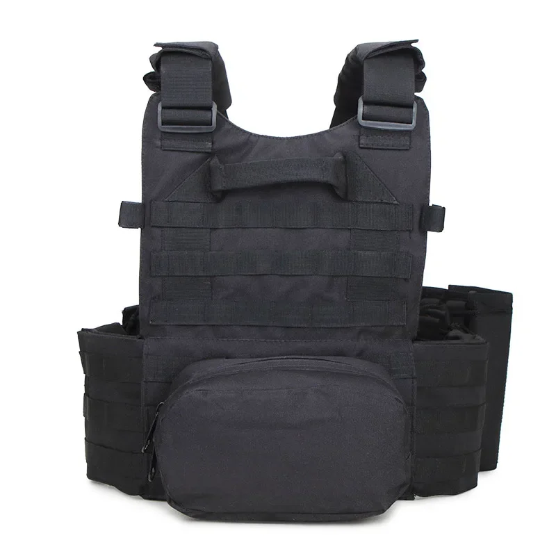 Chaleco táctico MOLLE camuflaje Airsoft, caza y combate aire libre - imagen 4