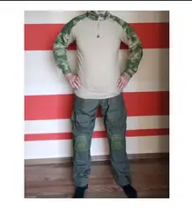 Traje táctico camuflaje con rodilleras – Airsoft y paintball