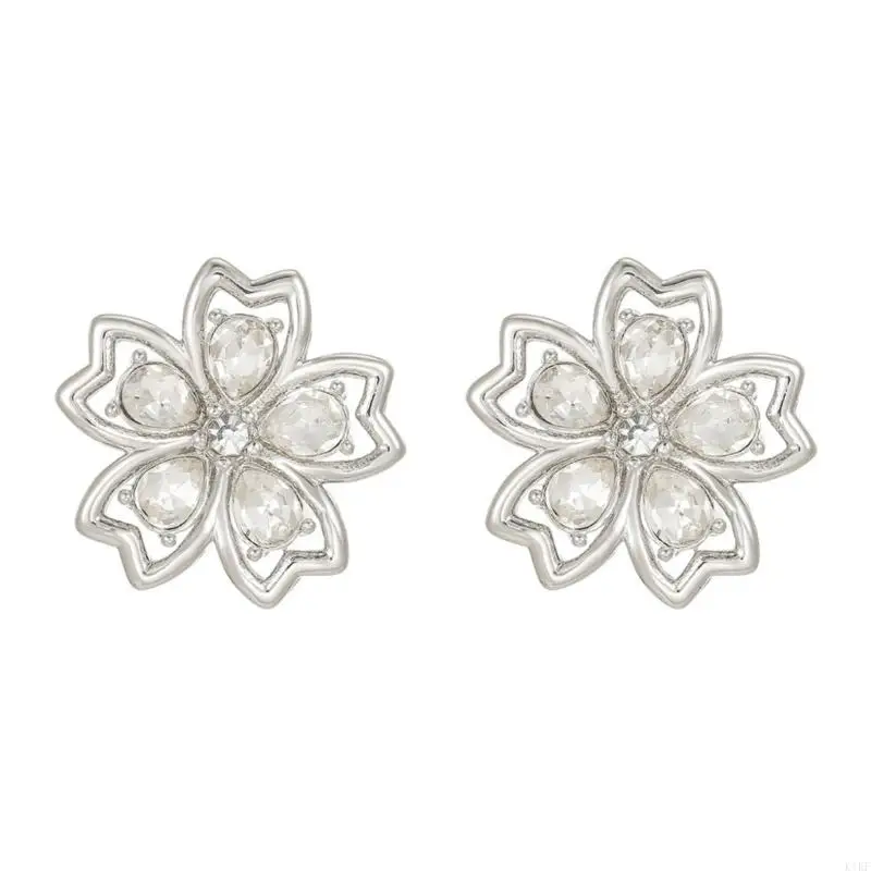 Adorno floral plateado para auriculares FreeClip 1/2