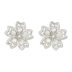 Adorno floral plateado para auriculares FreeClip 1/2