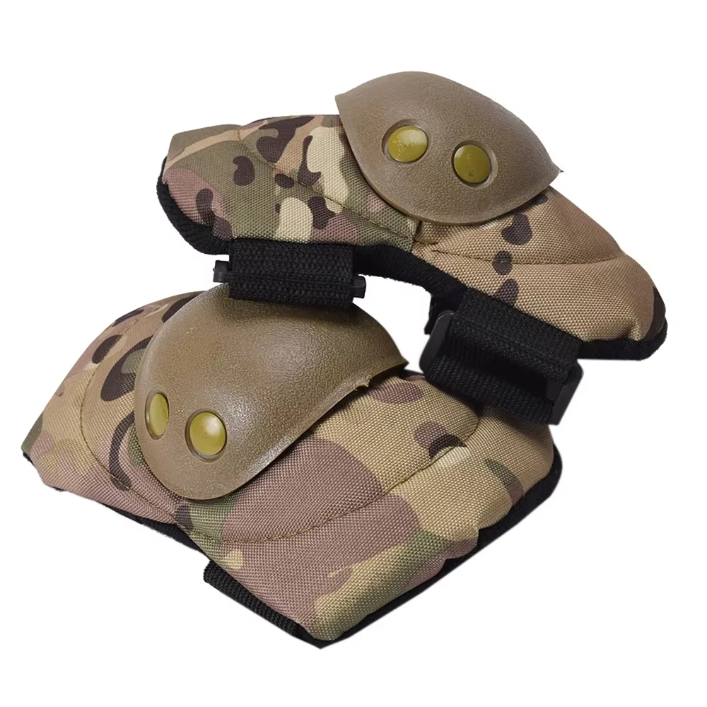 Rodillera táctica camuflaje MOLLE para airsoft y paintball - imagen 5