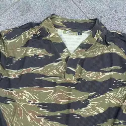Camiseta táctica manga corta Jungle Tiger Spot cuello en V Tom