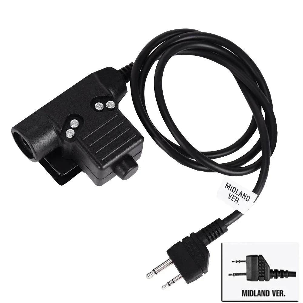 Adaptador PTT U94 para radios Icom Kenwood Motorola Midland