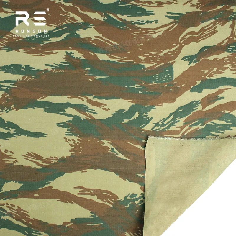 Tela táctica Ripstop NYCO camuflaje boscoso griego para uniforme - imagen 2