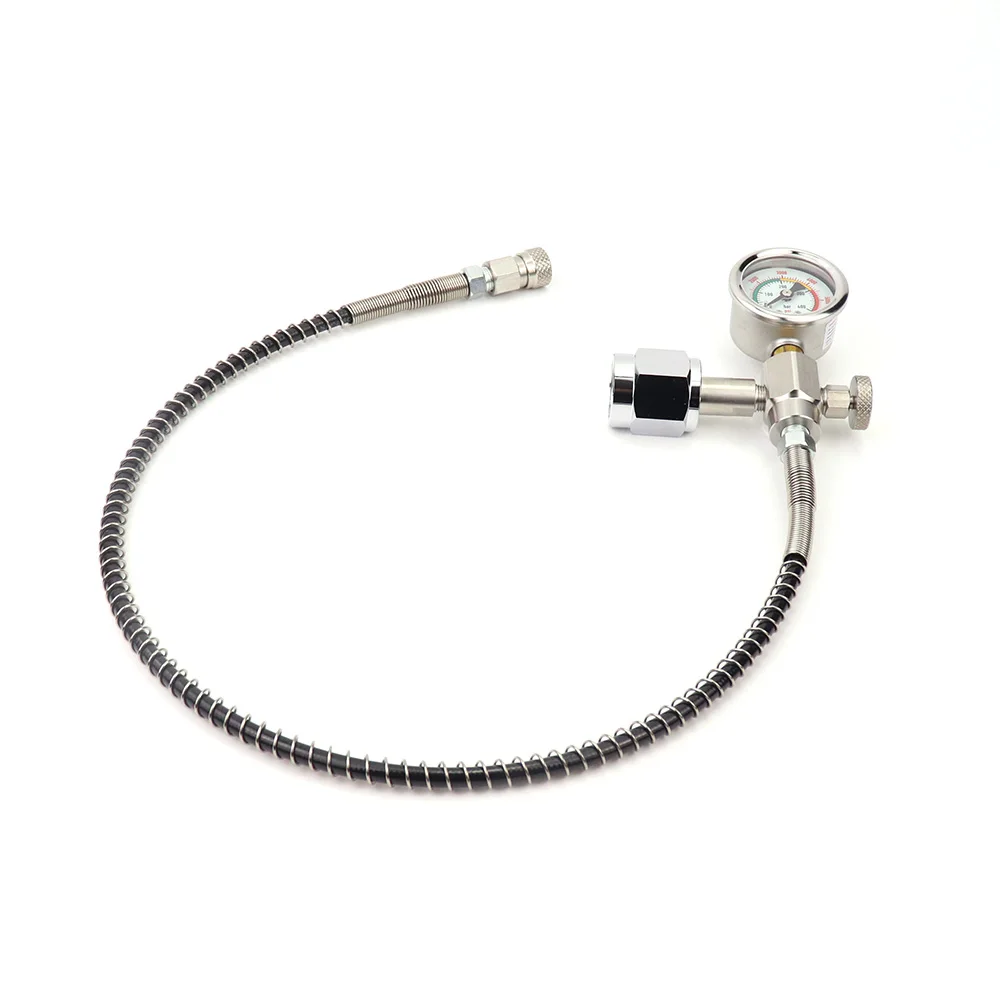 Adaptador carga CGA347 con manómetro para botella SCBA - imagen 2
