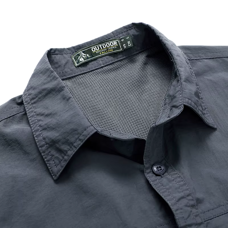 Camisa táctica de manga larga hombre multibolsillos transpirables - imagen 4