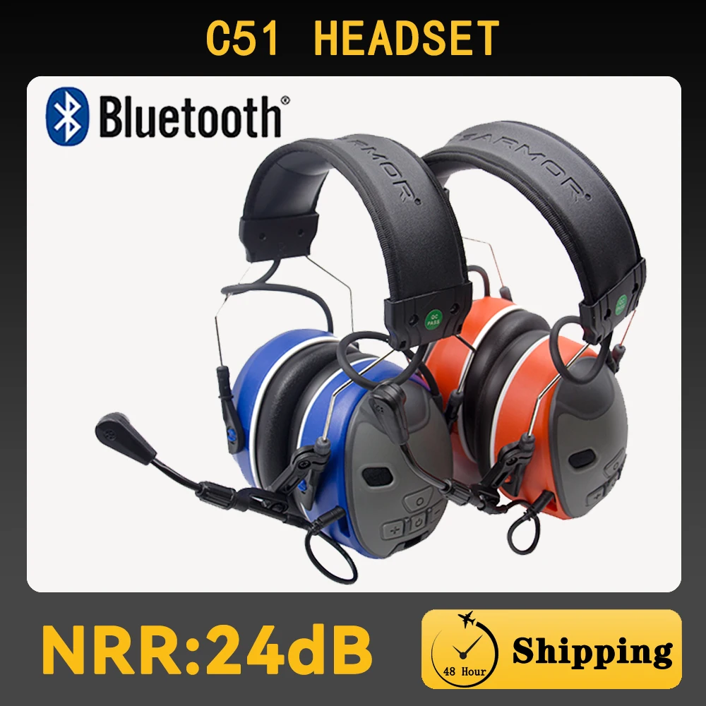 EARMOR C51 auriculares tácticos Bluetooth con cancelación de ruido - imagen 2