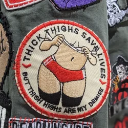 Parche táctico velcro bordado punk gótico