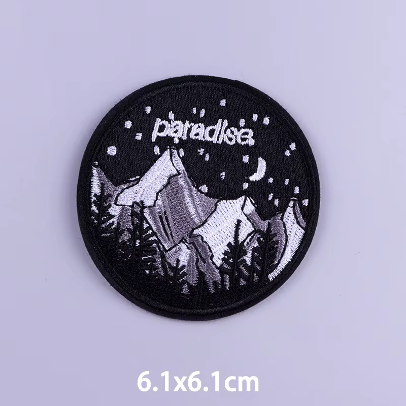 Parche bordado montaña termoadhesivo exterior para coser o planchar - imagen 4