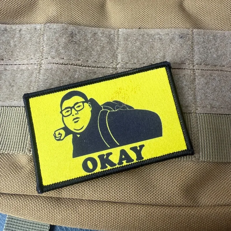 Parche táctico OKAY con gancho y bucle, moral hombre gafas divertido - imagen 2
