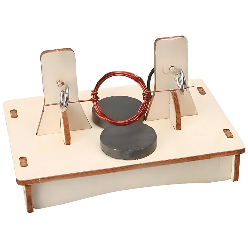 Motor electromagnético de demostración con base de madera - imagen 2