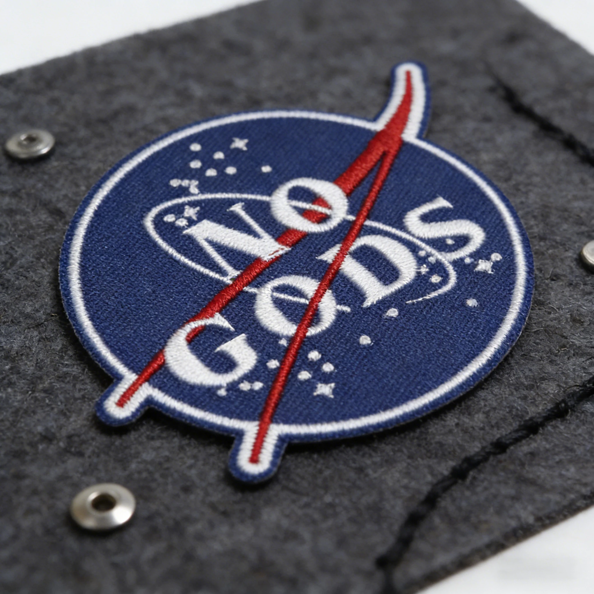 Parche bordado termoadhesivo No Gods No Master punk DIY para gorra