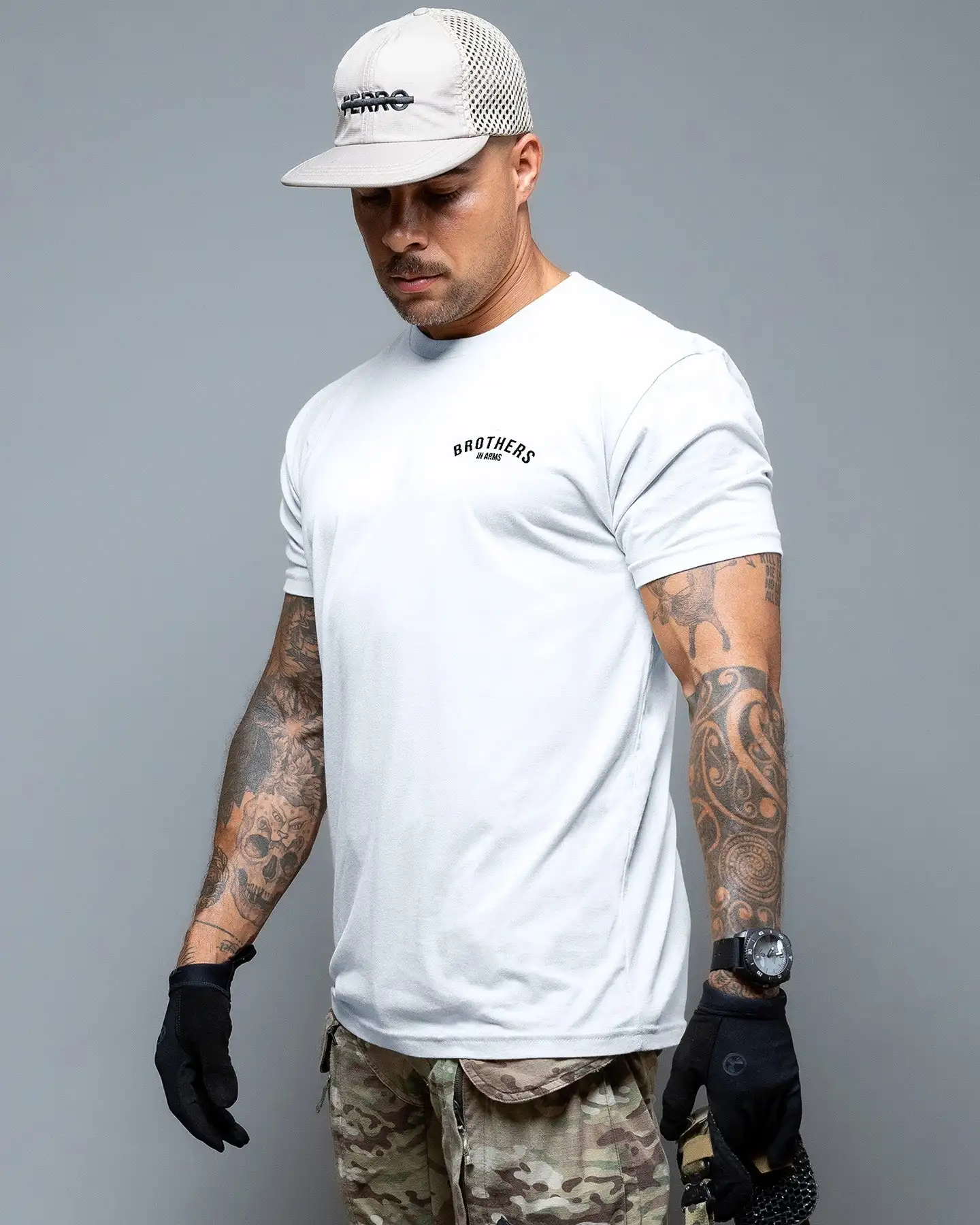 Brothers in Arms Camiseta táctica transpirable de algodón para verano - imagen 4