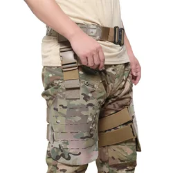 Cinturón táctico MOLLE para pierna con funda de protección