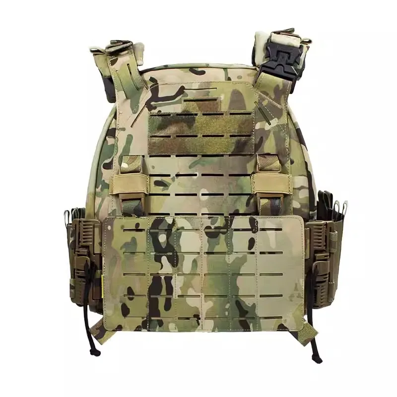 Chaleco táctico MOLLE camuflaje antidesgaste liberación rápida