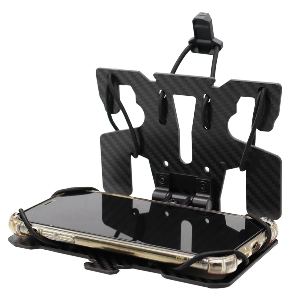 Soporte MOLLE fibra carbono teléfono Airsoft táctico - imagen 2