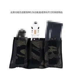 SP portacargador individual 5.56 Triple Elastic MOLLE con asa y lazo