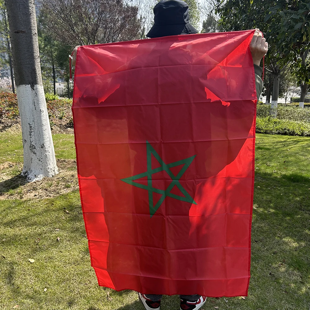 Bandera de Marruecos tipo chal en poliéster