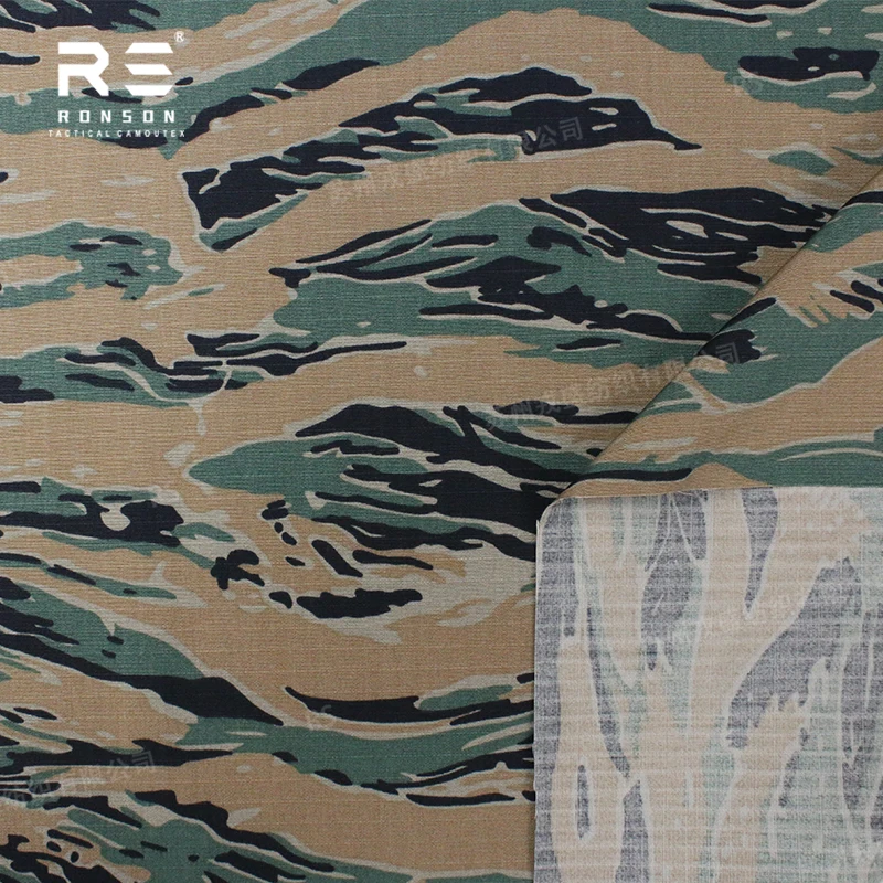 Tela ripstop NYCO MARPAT Tiger Stripe táctica para uniformes - imagen 3