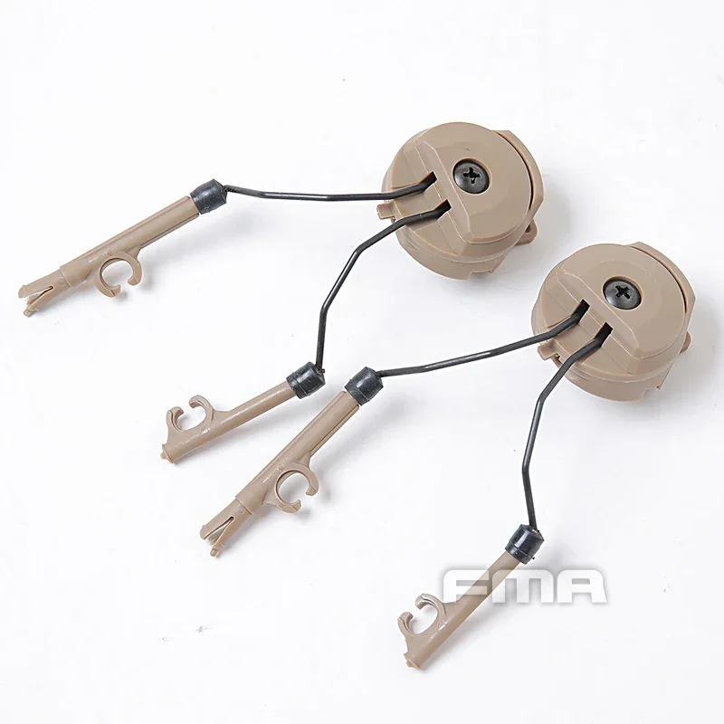 FMA soporte auriculares casco táctico Comtec con riel arco