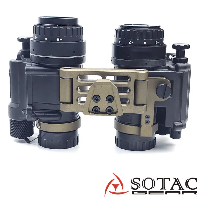Soporte montaje PVS14 binocular NVG de metal anodizado ligero - imagen 4