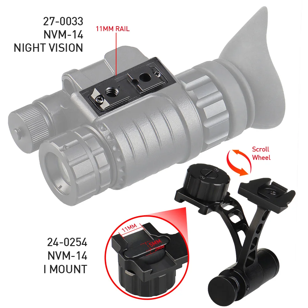Soporte táctico casco NVM-14 brazo J aluminio para caza - imagen 4