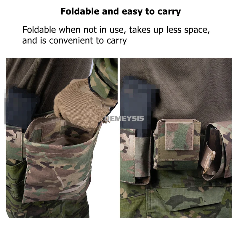 Dump pouch táctico MOLLE plegable para cinturón de combate - imagen 5