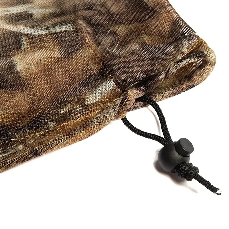 Mesh cubrecabeza antimosquitos camuflaje biónico – Transpirable caza pesca escalada - imagen 4