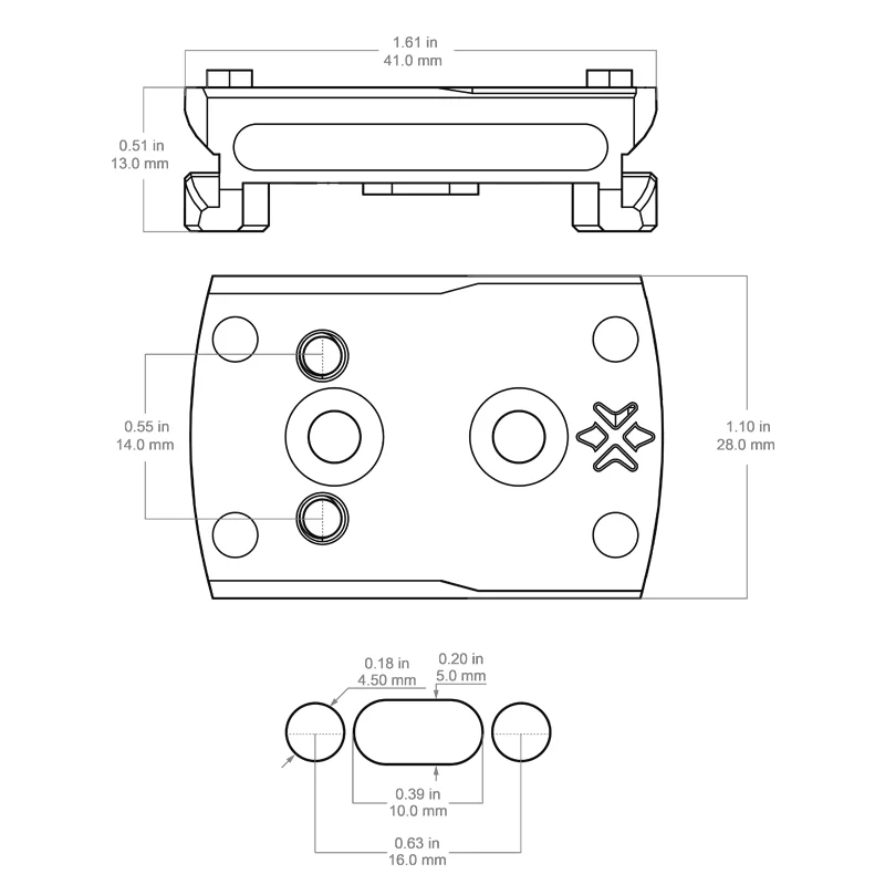 Vector Optics MGT adaptador mira Red Dot montaje lateral - imagen 4