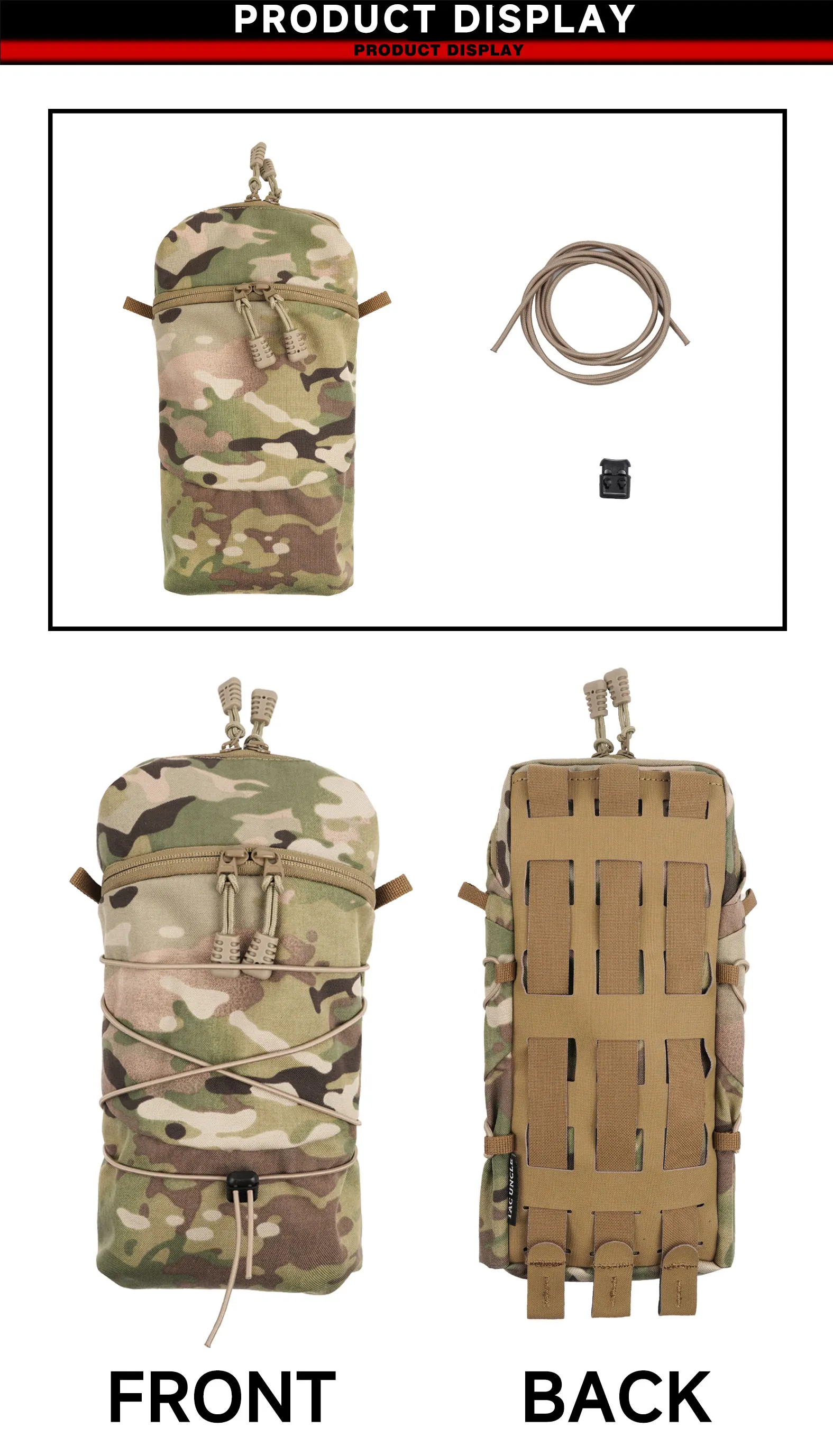 Bolsa táctica para acoplar al equipo
