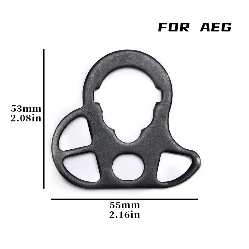 AEG Hebilla QD de metal anilla redonda mariposa para Airsoft