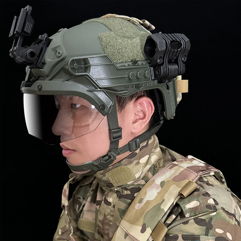 CS Casco táctico ABS antidisturbios suspensión multipunto - imagen 4
