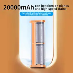 Powerbank táctico 21700 con pantalla LCD y USB carga rápida