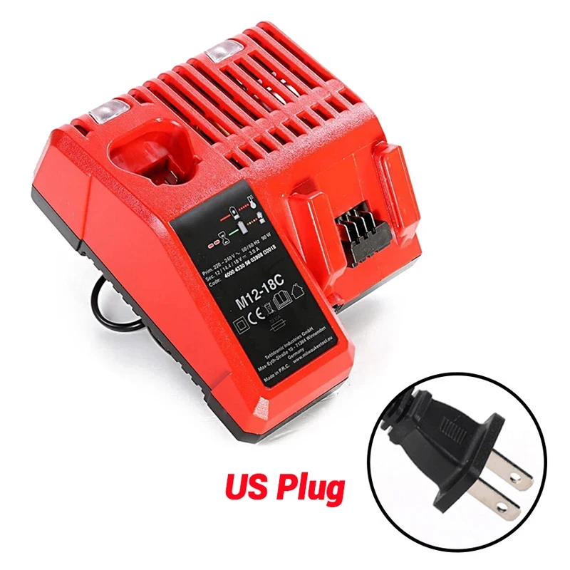 Conexión y carga para baterías Li-ion M12/M18