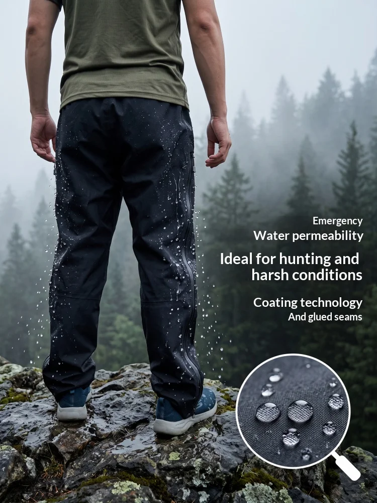 Ainfad pantalones impermeables de caza y pesca con ventilación - imagen 3