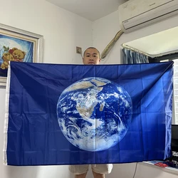 Bandera Día de la Tierra en poliéster para interior y exterior