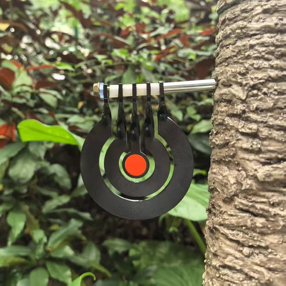 Objetivo giratorio de péndulo metálico para práctica de tiro - imagen 5
