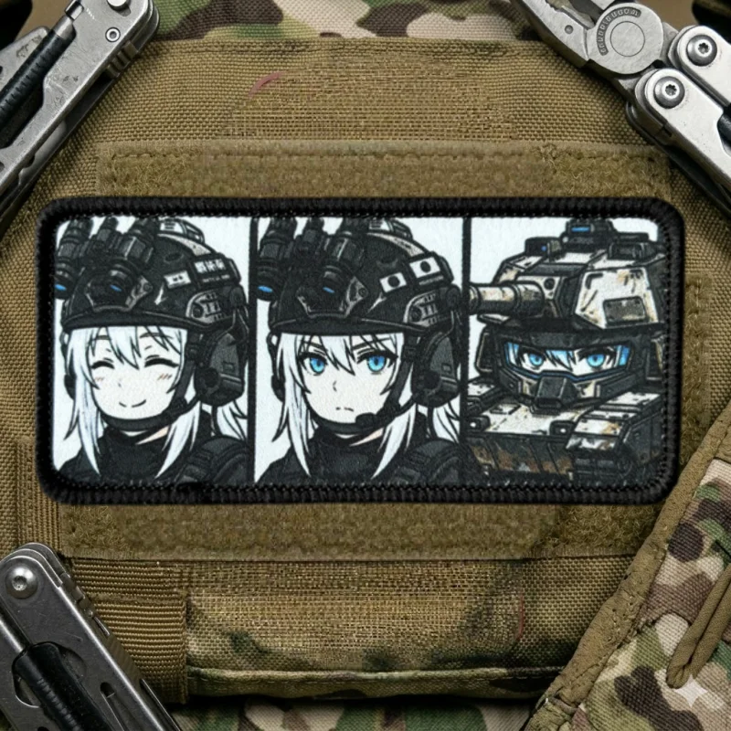 Parche táctico gancho y bucle anime moto para chaleco - imagen 5