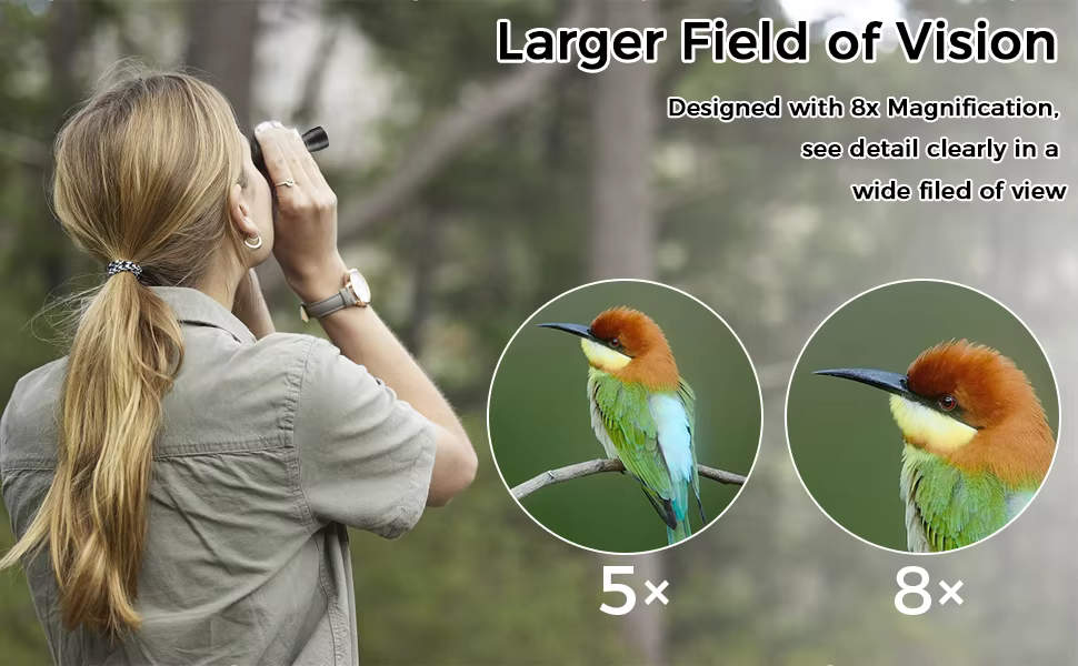 Monocular táctico en uso