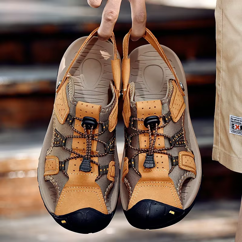 Sandalias romanas verano hombre – Cuero genuino