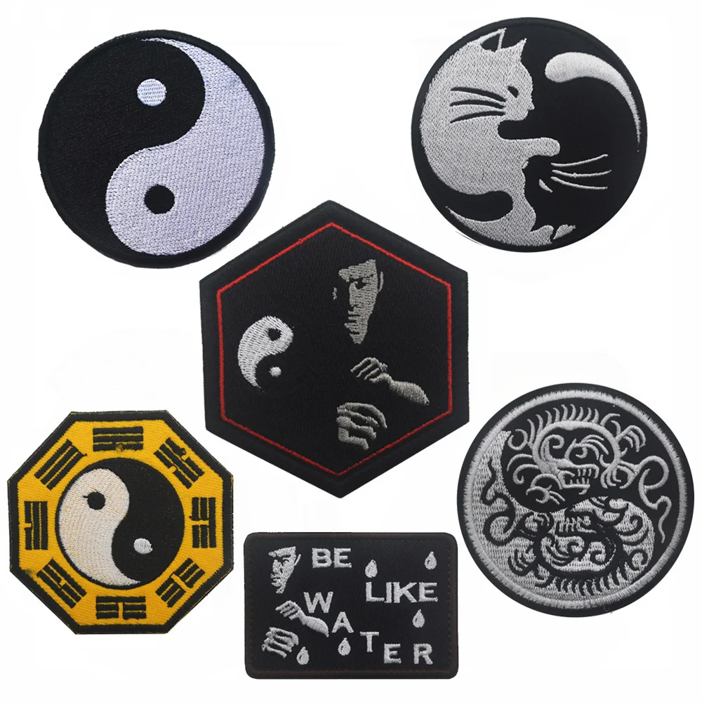 Papazzi Cat Parche velcro Tai Chi equilibrio para mochila y ropa