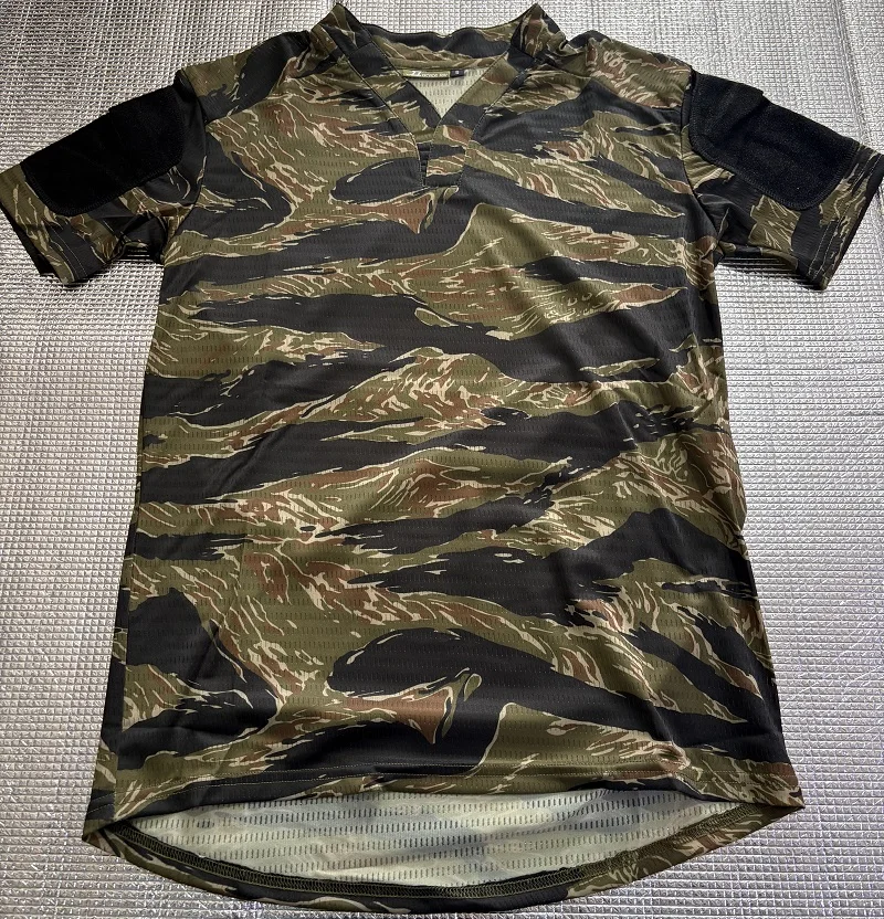 Camiseta táctica secado rápido cuello en V manga larga o corta - imagen 5