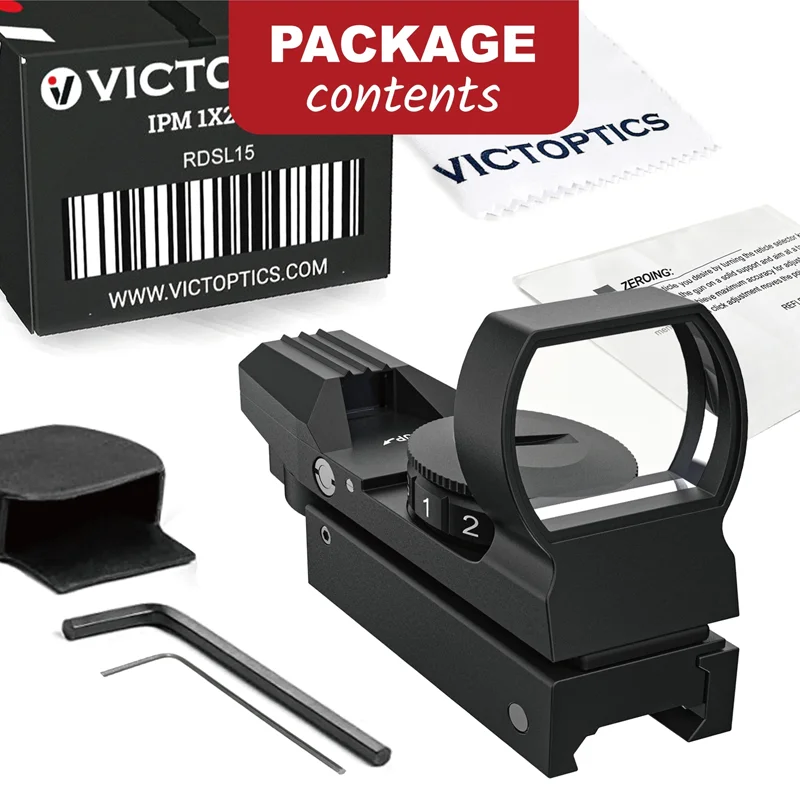 Vicoptics Mira holográfica punto rojo colimador réflex para rifle - imagen 5