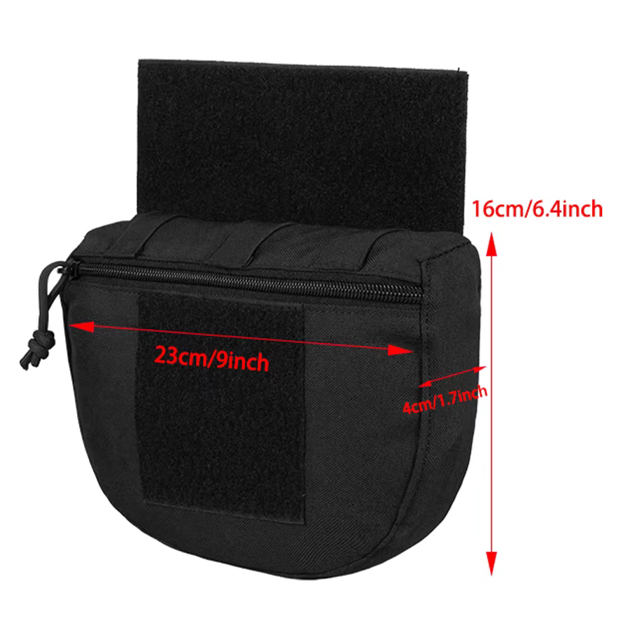 Chaleco táctico MOLLE con riñonera y bolsa expansible - imagen 3