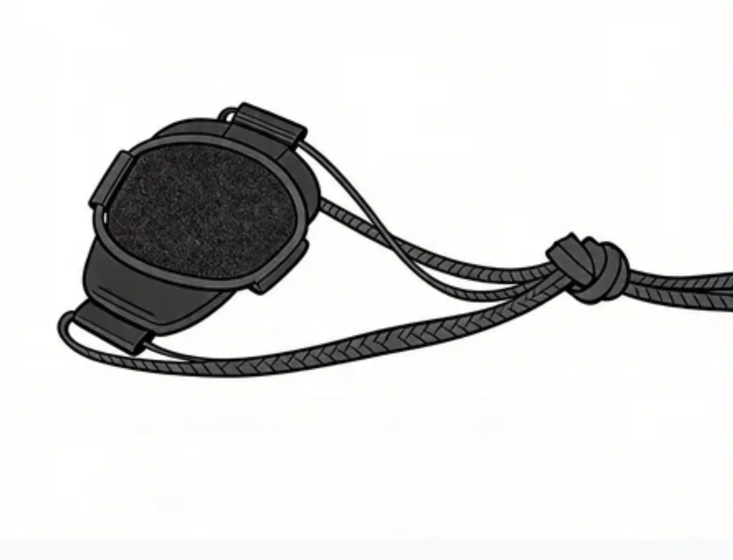 Soporte de luz para casco HEL-STAR 6 con Velcro y elástico - imagen 4