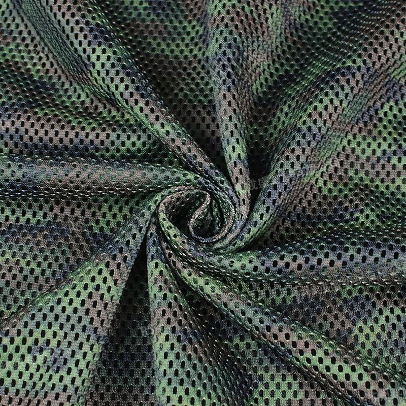 Tela malla táctica camuflaje digital selva, secado rápido transpirable
