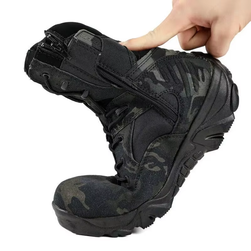 Botas tácticas para hombre en camuflaje, seguridad laboral y moto - imagen 2